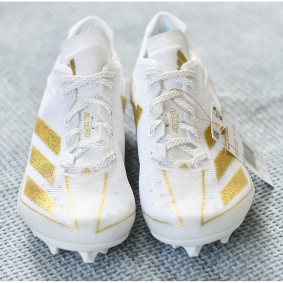 New! Size: 7 Men | ADIDAS Adizero Electric+ White/Gold IE3287 Football/Soccer - Picture 15 of 16